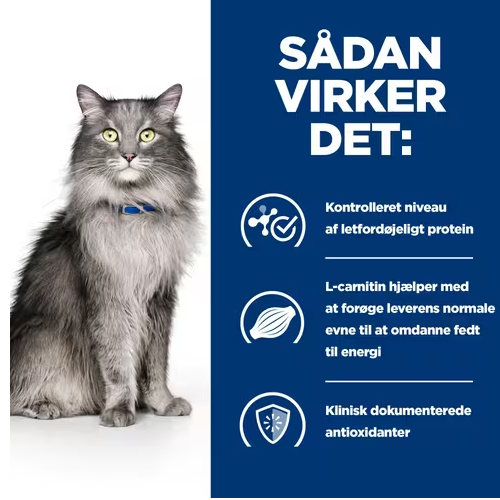 Oplev, hvordan Hill's PRESCRIPTION DIET l/d Liver Care tørfoder til katte med kylling 1,5 kg pose giver enestående leverpleje og fremmer en sund fordøjelse.
