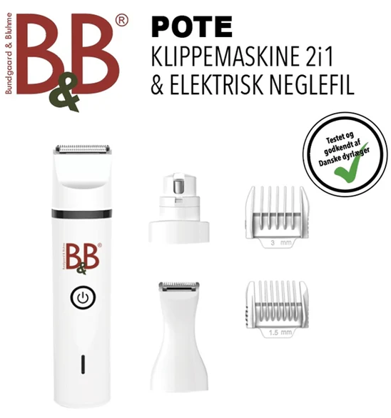 POTE OG NEGLE KLIPPEMASKINE FRA B & B 2I1