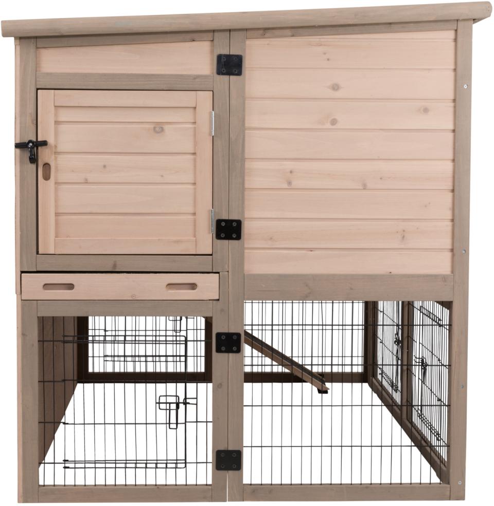 Udendørs Dobbelt isoleret kaninbur XL- B:120 x H:98 x L94 cm - Leveret gratis lige til døren