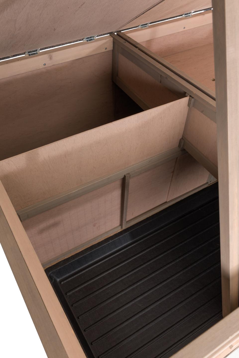 Udendørs Dobbelt isoleret kaninbur XL- B:120 x H:98 x L94 cm - Leveret gratis lige til døren
