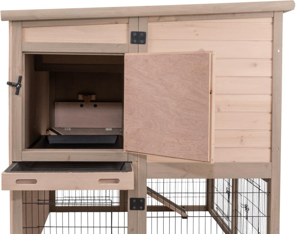 Udendørs Dobbelt isoleret kaninbur XL- B:120 x H:98 x L94 cm - Leveret gratis lige til døren