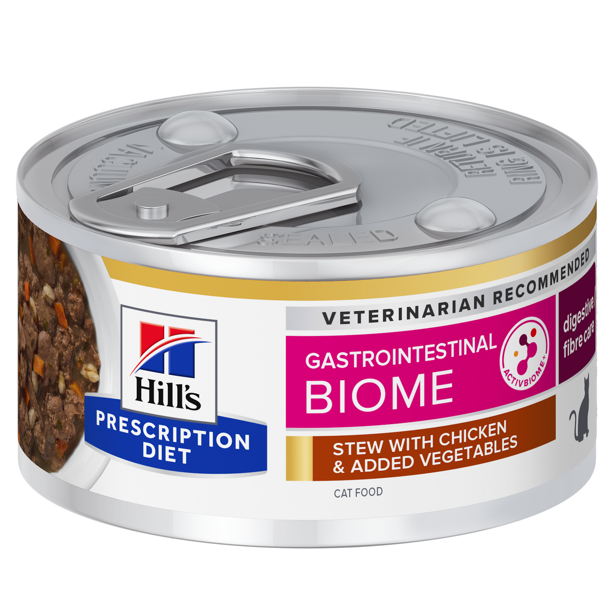 Hill's Prescription Diet GI Biome Stew - Fordøjelsesstøttende kattefoder med kylling