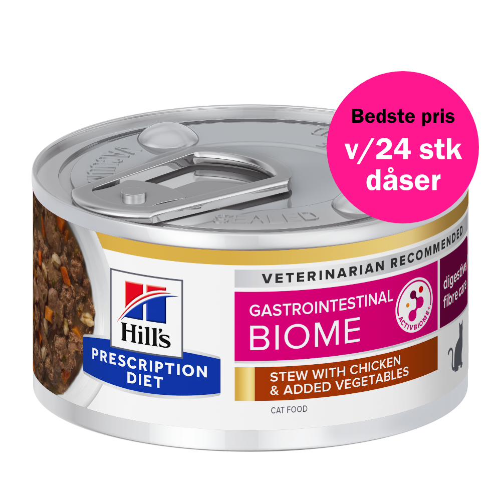 Hill's Prescription Diet GI Biome Stew - Fordøjelsesstøttende kattefoder med kylling
