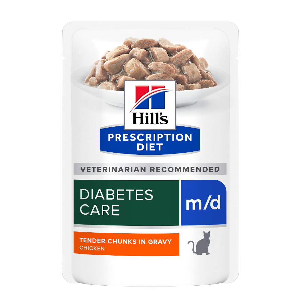 Hill’s PRESCRIPTION DIET m/d vådfoder til katte med kylling - 12x85g