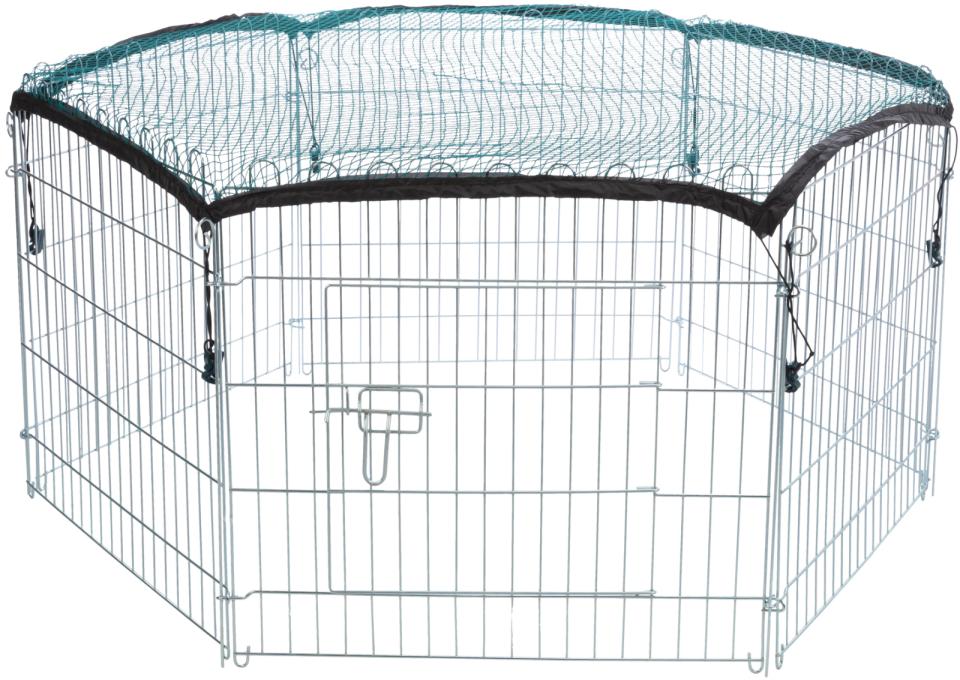 Løbegård med net, 6 elementer á 63 × 58 cm -  til marsvin og kaniner