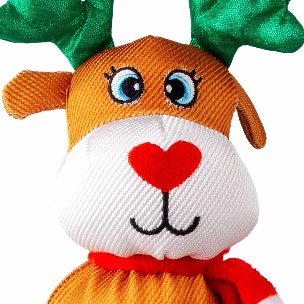 Kong Wubba Holiday Large - Pingvin, Julemand eller rensdyr
