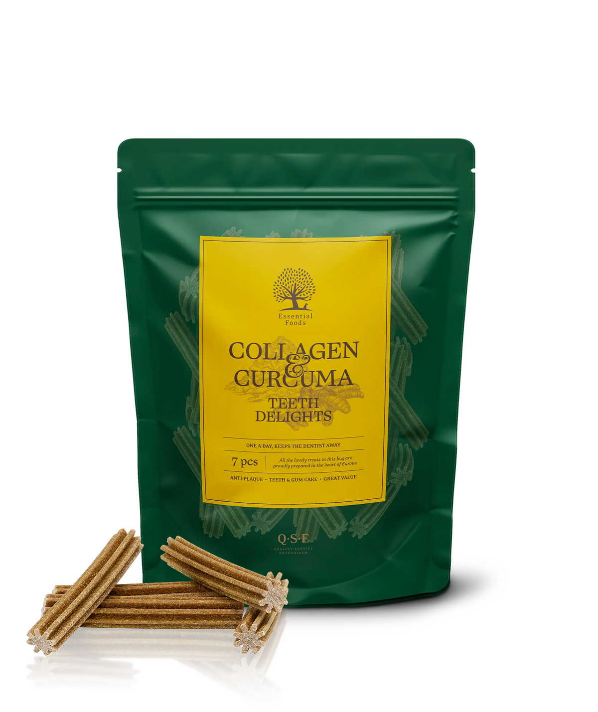 ESSENTIAL Grain Free Collagen Teeth Delights 7 stk - god tyggeaktivitet