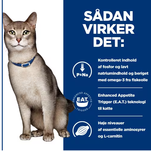 Hill's PRESCRIPTION DIET k/d Kidney Care tørfoder til katte med kylling eller laks