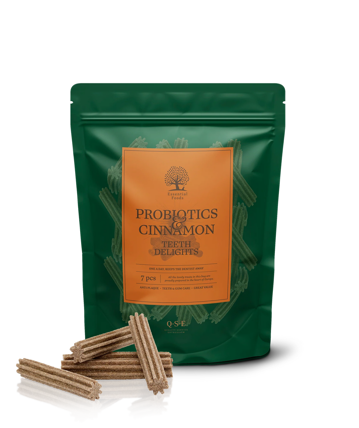 ESSENTIAL Grain Free Probiotics Teeth Delights 7 stk - god tyggeaktivitet