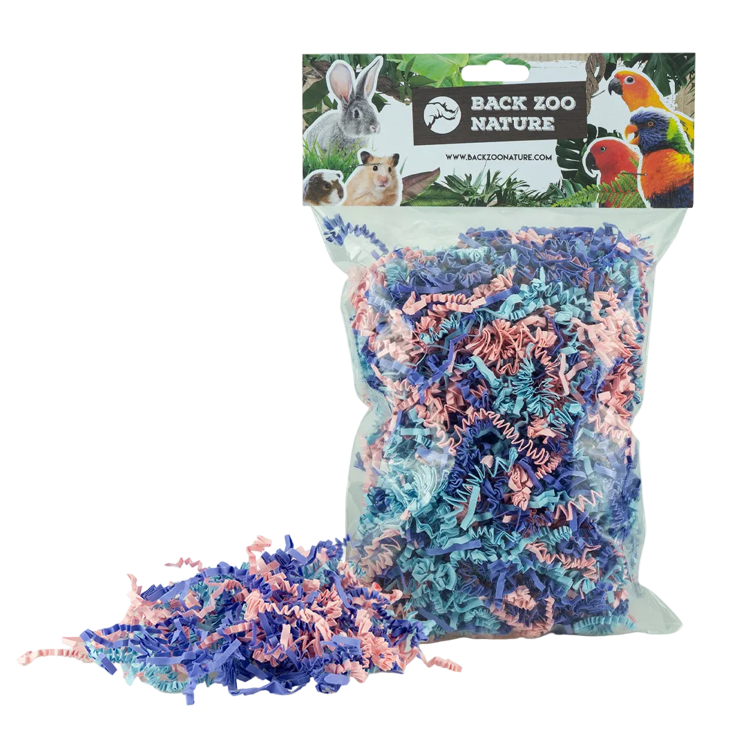 Crinkle Paper Happy Mix | tilbehør til fuglebur til fugle