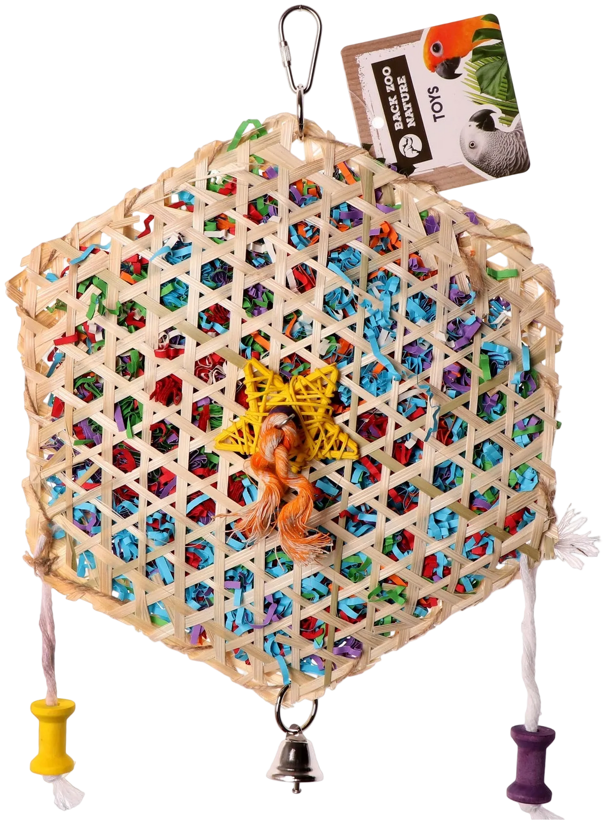 Woven Hexagon - tilbehør til fuglebur til burfugle