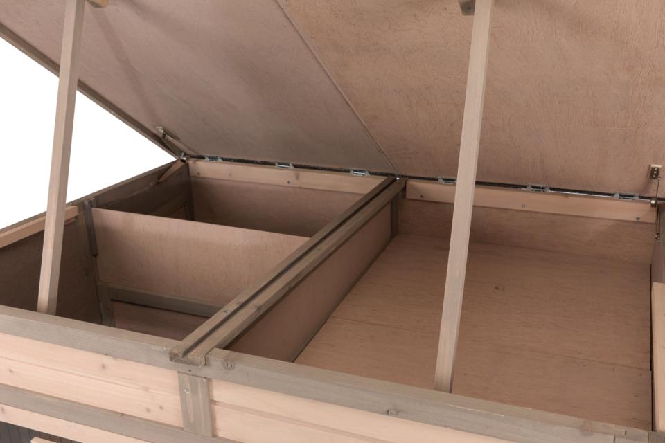 Udendørs Dobbelt isoleret kaninbur XL- B:120 x H:98 x L94 cm - Leveret gratis lige til døren