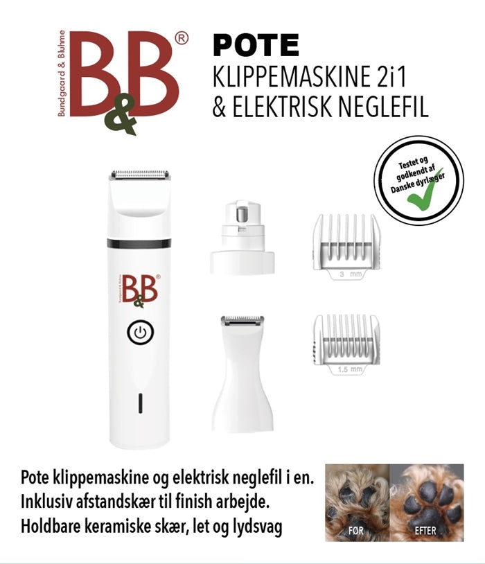 Pote og negle klippemaskine fra B & B 2i1