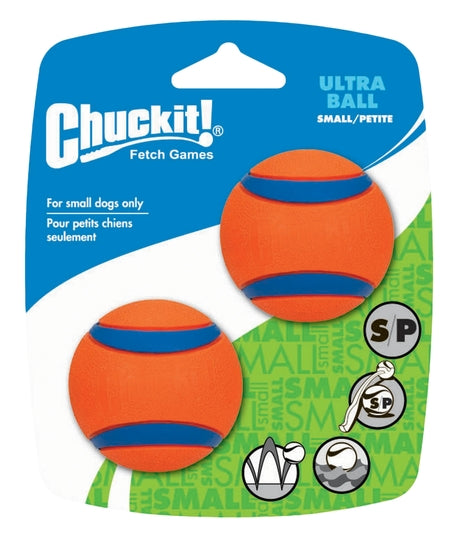 Chuckit Ultra Ball (meget stærk gummi) - Small 2-pak
