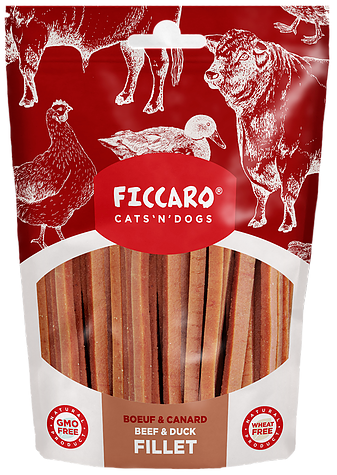 Hundegodbidder fra FICCARO, okse & ande filet