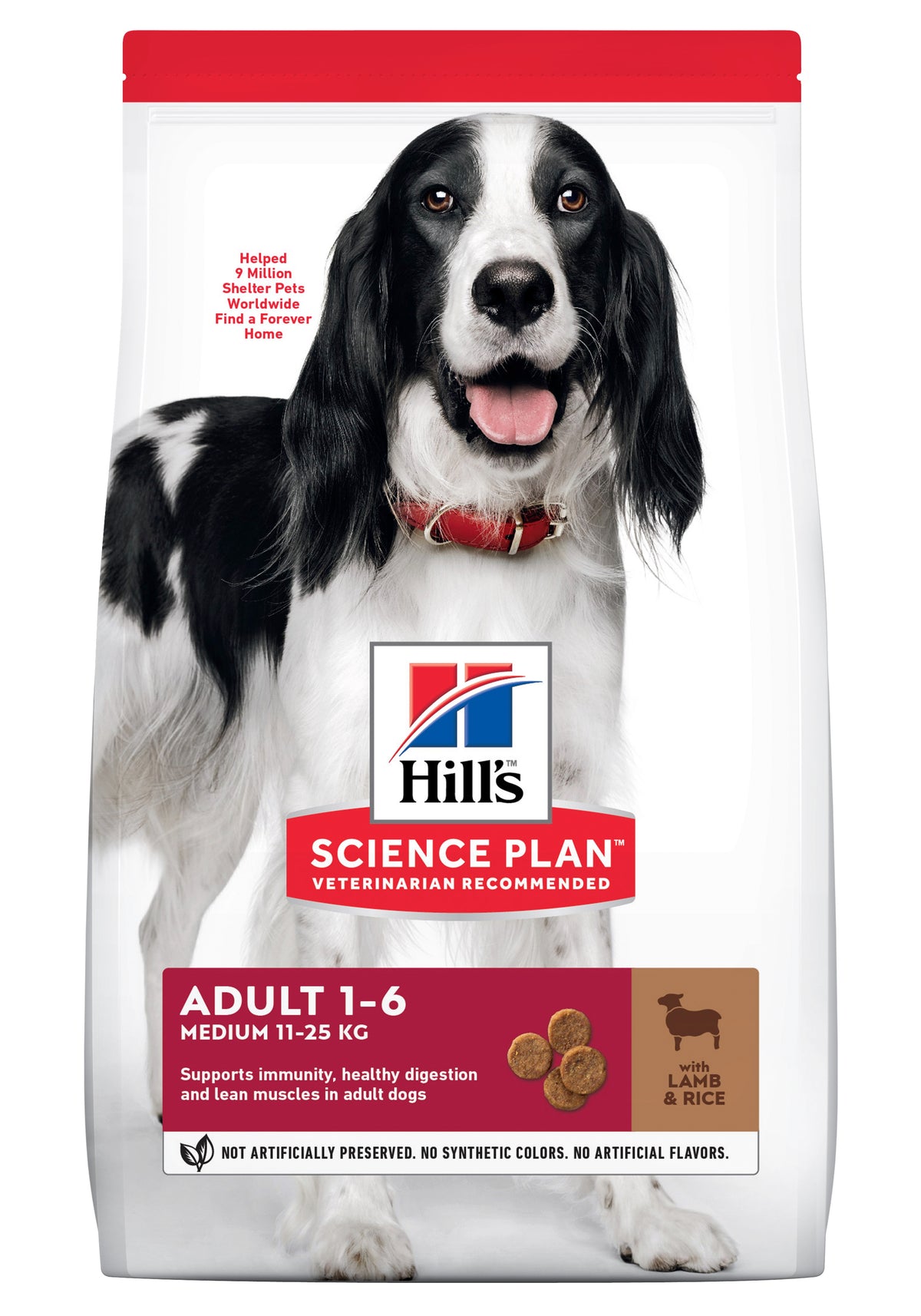 HILL'S SCIENCE PLAN Adult Medium tørfoder til voksne hunde 1 > 7 år med lam og ris