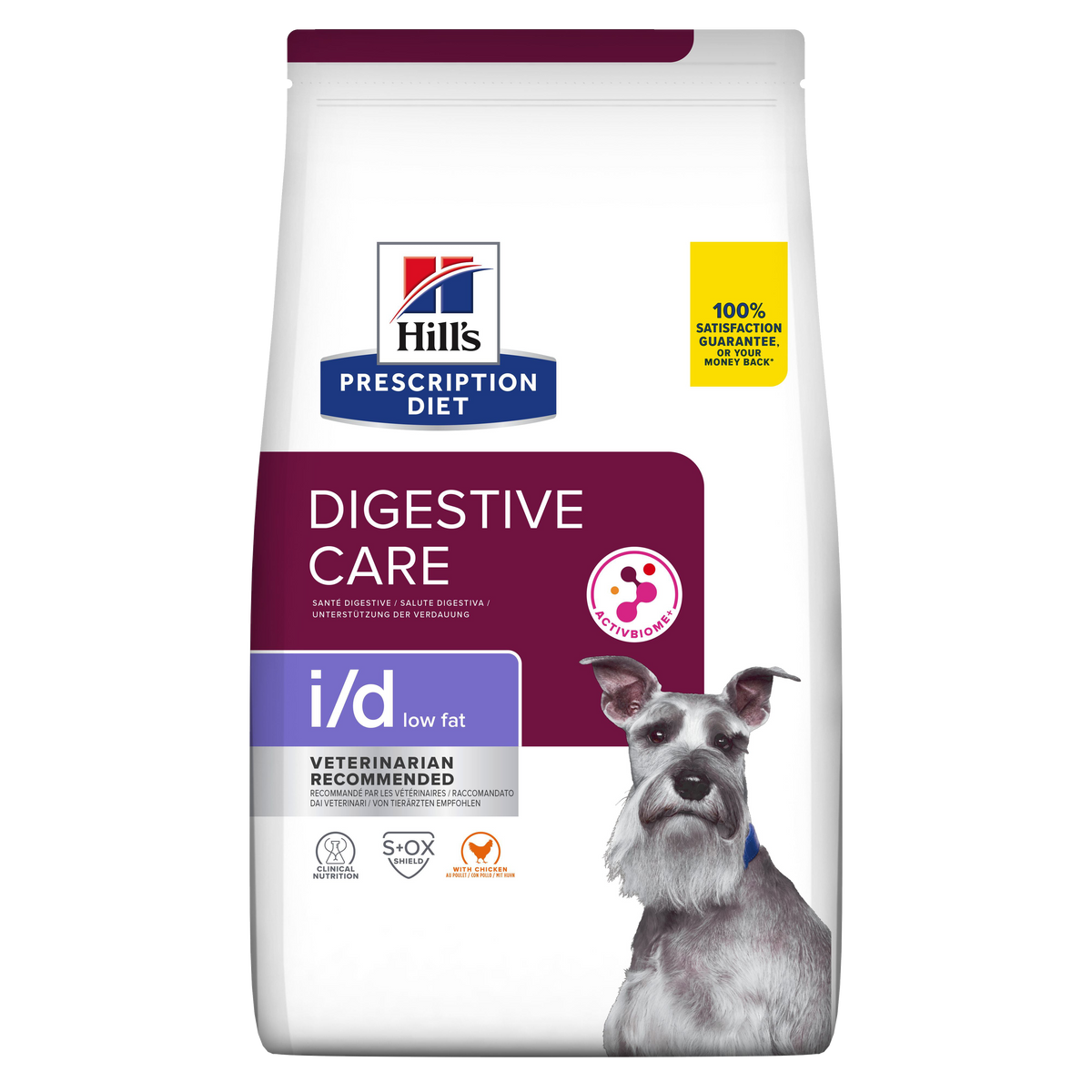 Hill's PRESCRIPTION DIET i/d Low Fat Digestive Care tørfoder til hunde med kylling 12kg pose