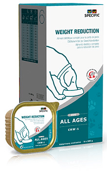 Specific vådfoder CRW-1 - Weight Reduction velsmagende vådfoder til voksne hunde der har behov for vægttab.