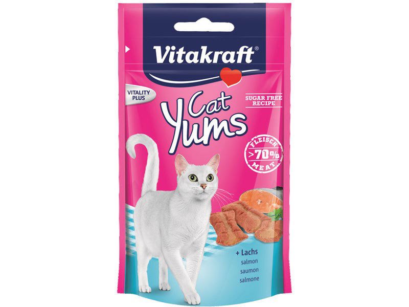 Kattegodbid med laks, cat yums