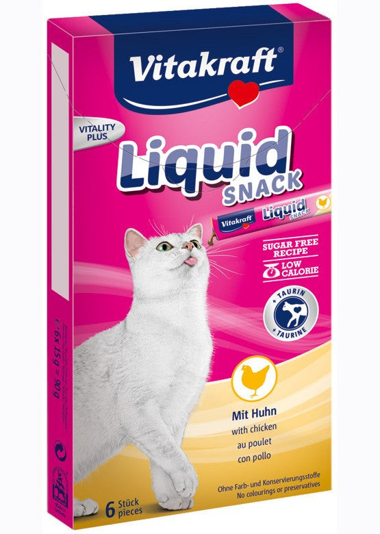 Liquid-Snack til katte - den flydende godbid kylling