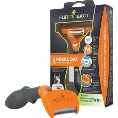 Børste, fjerner underuld - Furminator til hunde Medium 9-23 kg